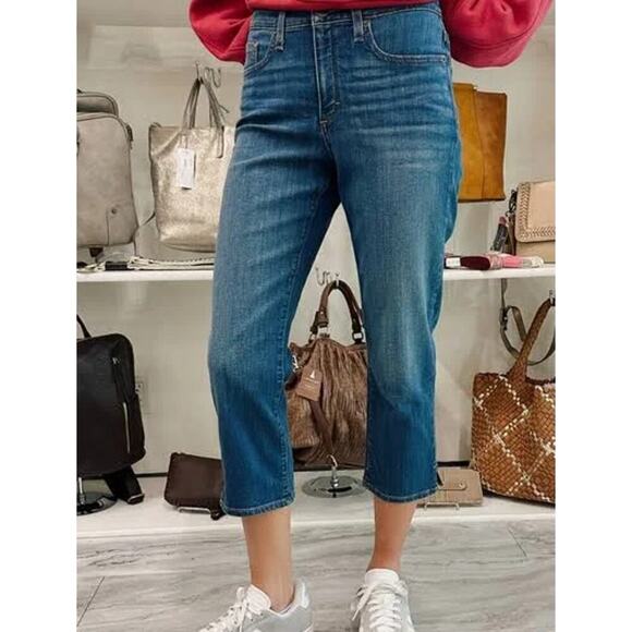 Spanx Womens Size 28 The Slim X Casual Capri Jeans Mid-Rise Straight Leg EUC - Picture 11 of 13